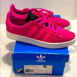Adidas Bright Pink Campus Sneakers